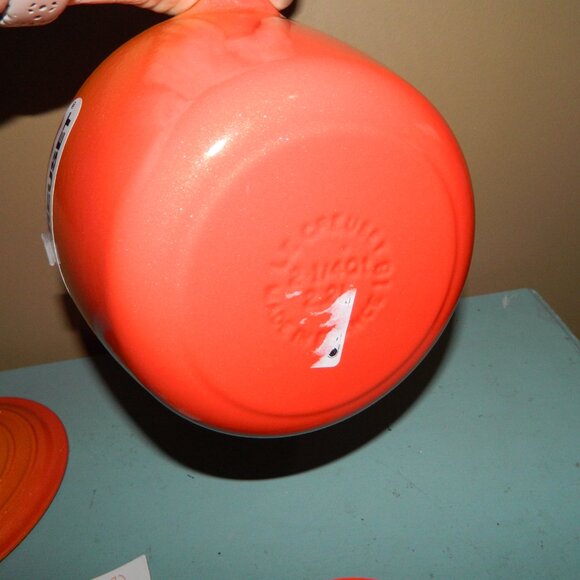 Le Creuset Centenary Cast Iron Saucepan, 2 1/4-Qt., Flamme Dorée 100th Anniversa - Picture 7 of 7